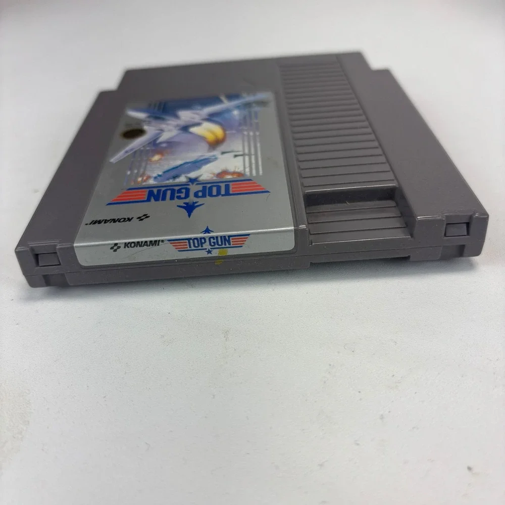 Nintendo Top Gun Video Game NES Gray Konami Flight Simulator Retro Action Cart